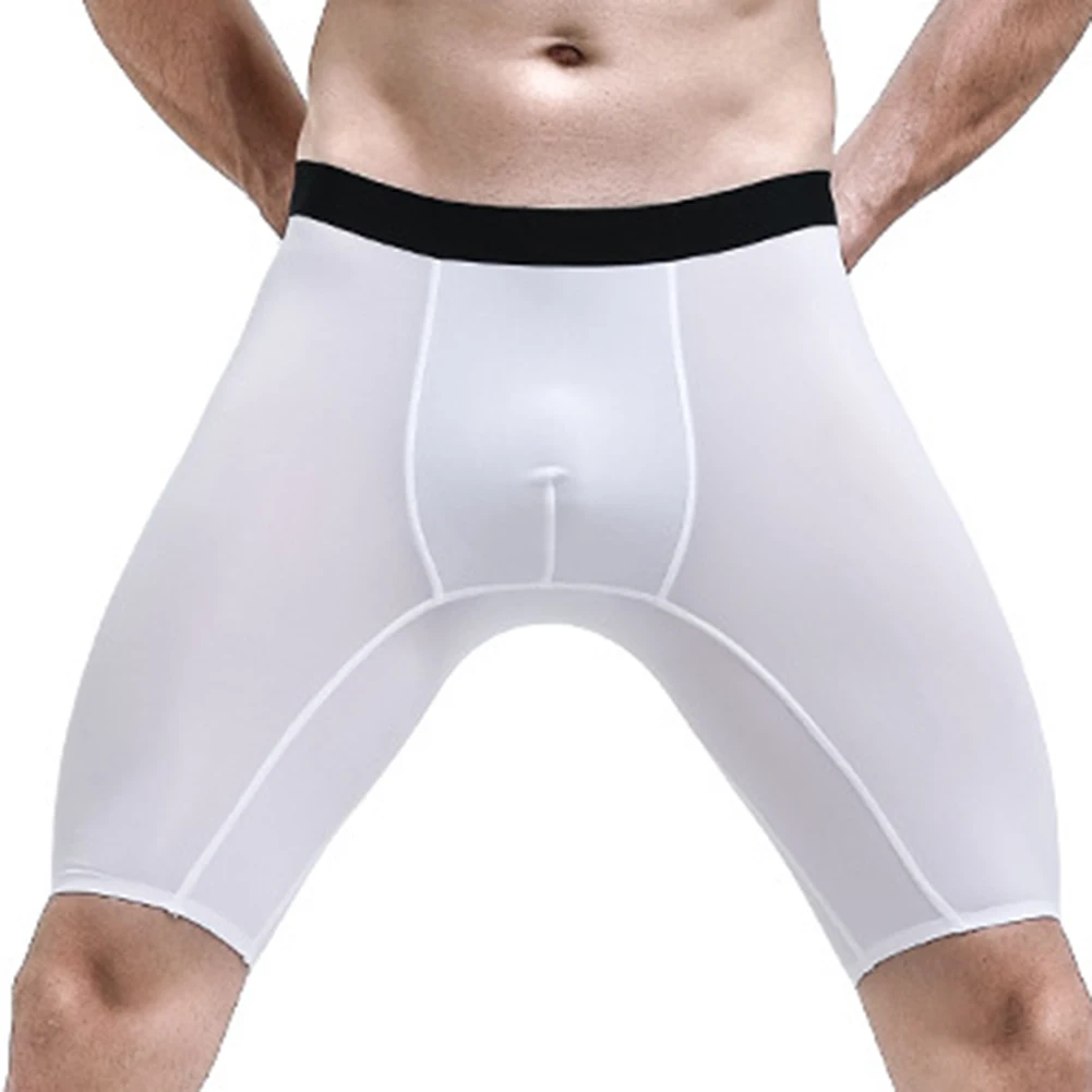 Men Long Leg  Boxer Shorts Bre - Long Leg Trunk Men 评论和价格