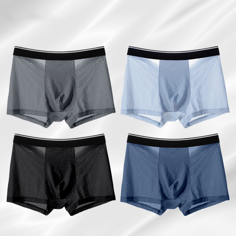8pcs/Lot Men's Panties Ice Sil - Boxer Shorts Modal 评论和价格