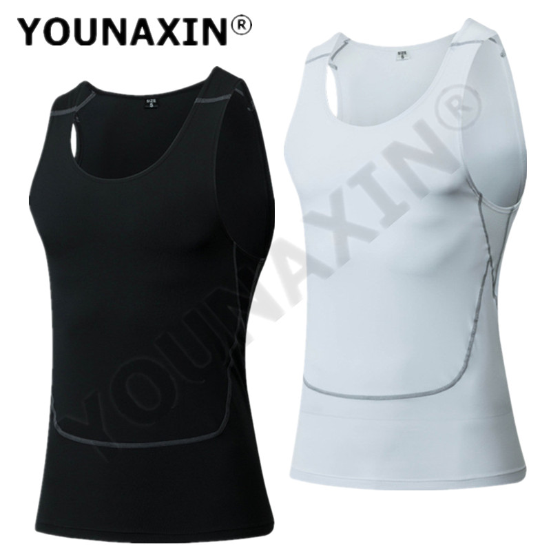 Men Black Sport Skinny Vest Ti - Base Layer Top 评论和价格
