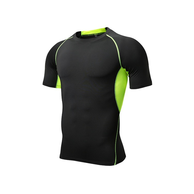 Men's Quick Dry Round Neck Swi - T Shirt Tight Fit 评论和价格