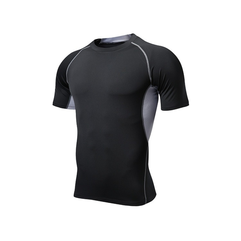 Men's Quick Dry Round Neck Swi - T Shirt Tight Fit 评论和价格