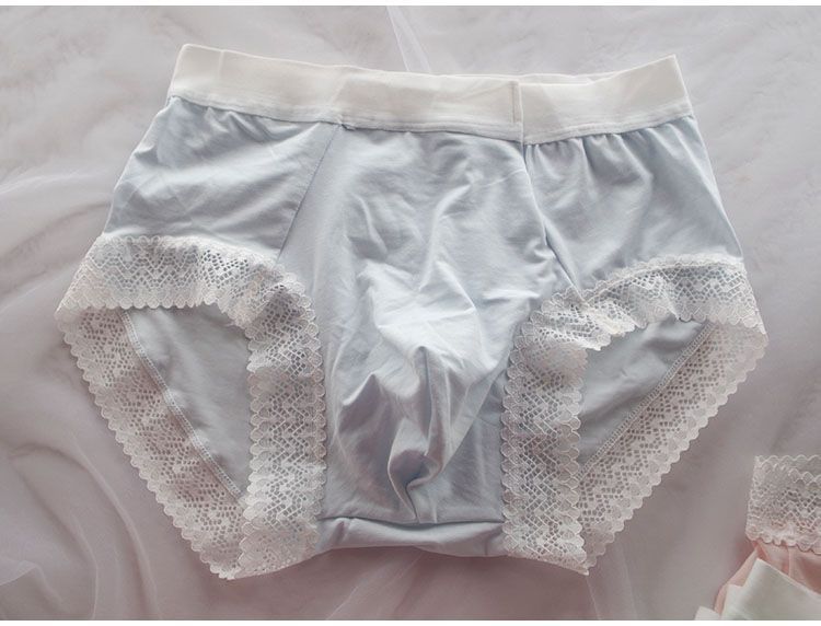 Lace Hem Man's BF Briefs Pink  - Boxer Shorts Modal 评论和价格