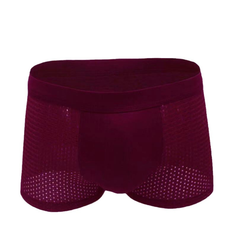 Trunks Mens Underwear Ice Silk - Mesh Sport Boxer 评论和价格