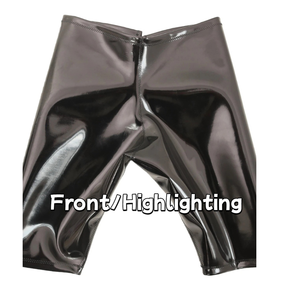 Men Cloth Latex Smooth Panties - Long Leg Trunk Men 评论和价格