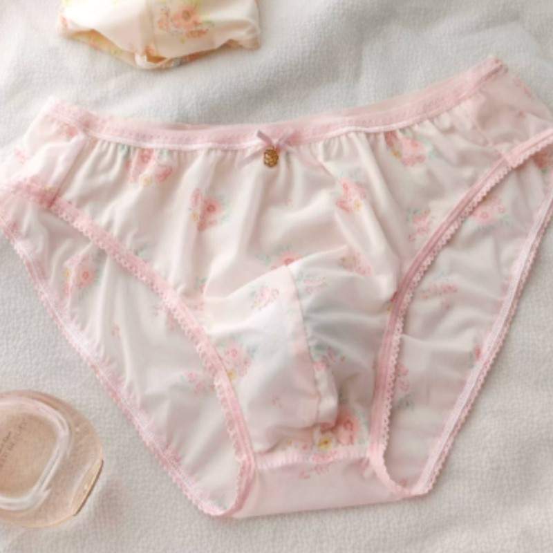 Japanese New Sweet Floral Bow  - Boxer Shorts Modal 评论和价格