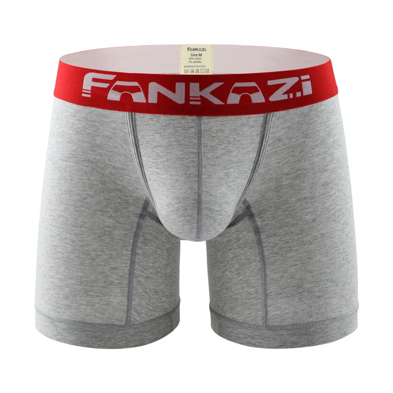 Men's Bulge Boxy Underwear Cot - Long Leg Trunk Men 评论和价格