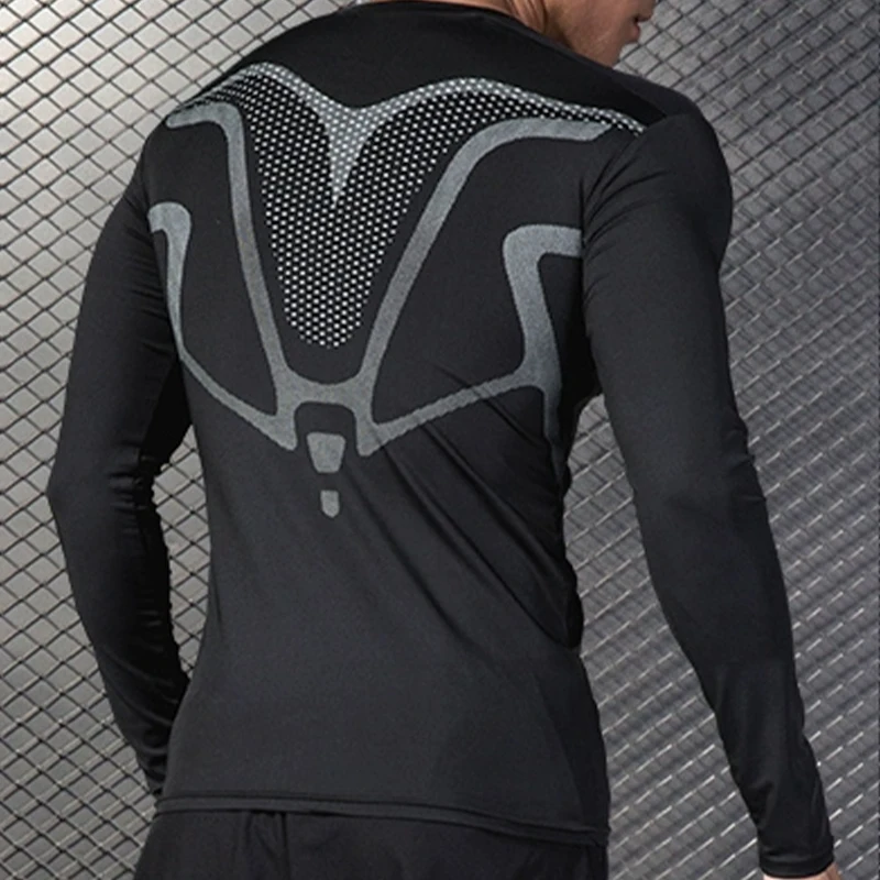 Men's long sleeved sports T-sh - T Shirt Tight Fit 评论和价格