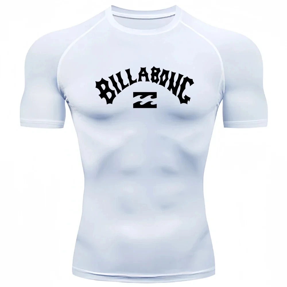Male UV Protection Tights Rash - T Shirt Tight Fit 评论和价格