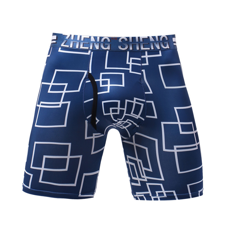 Mens Underwear Boxers Shorts H - Long Leg Trunk Men 评论和价格