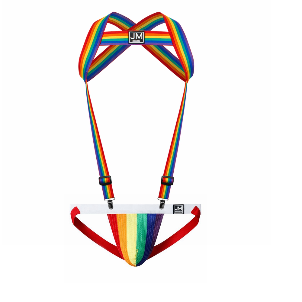 Rainbow Body Harness Adjustabl - Jockstrap Athletic 评论和价格